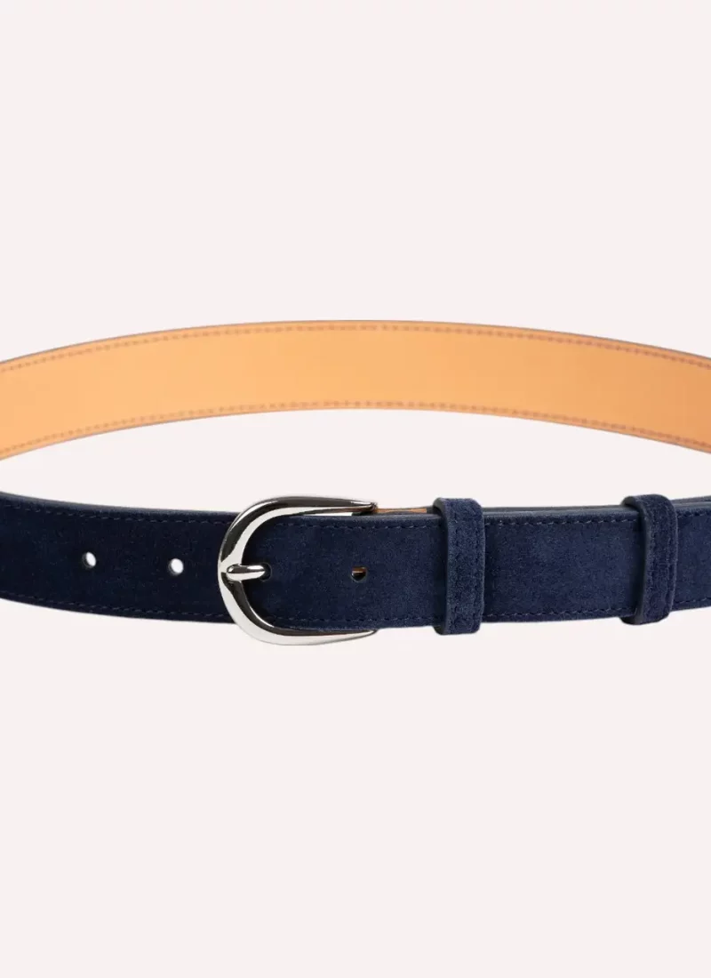 Ceinture Achille - Velours bleu nuit- Daguet