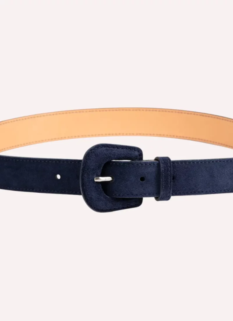 Ceinture Alba - Velours bleu nuit- Daguet (1)