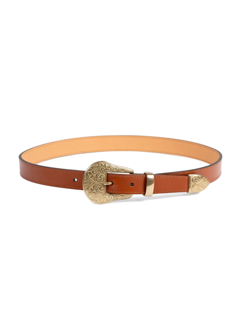 Ceinture Alison cuir camel 01