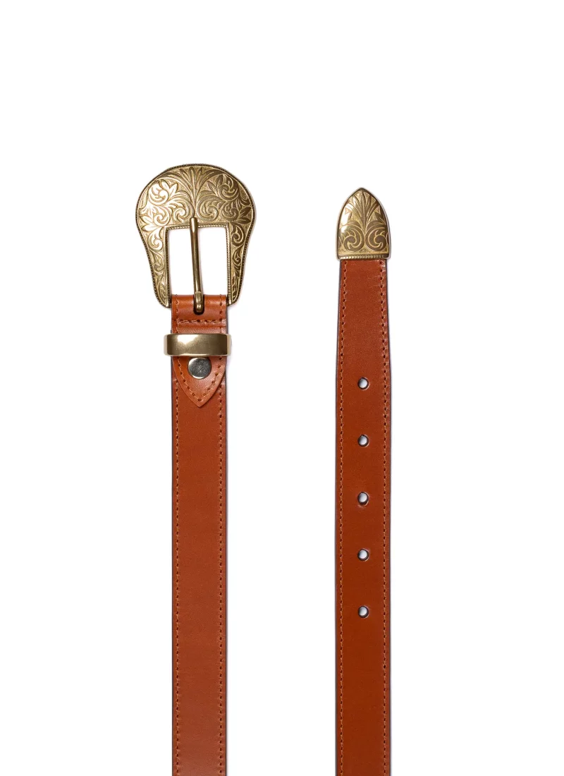 Ceinture Alison cuir camel 02