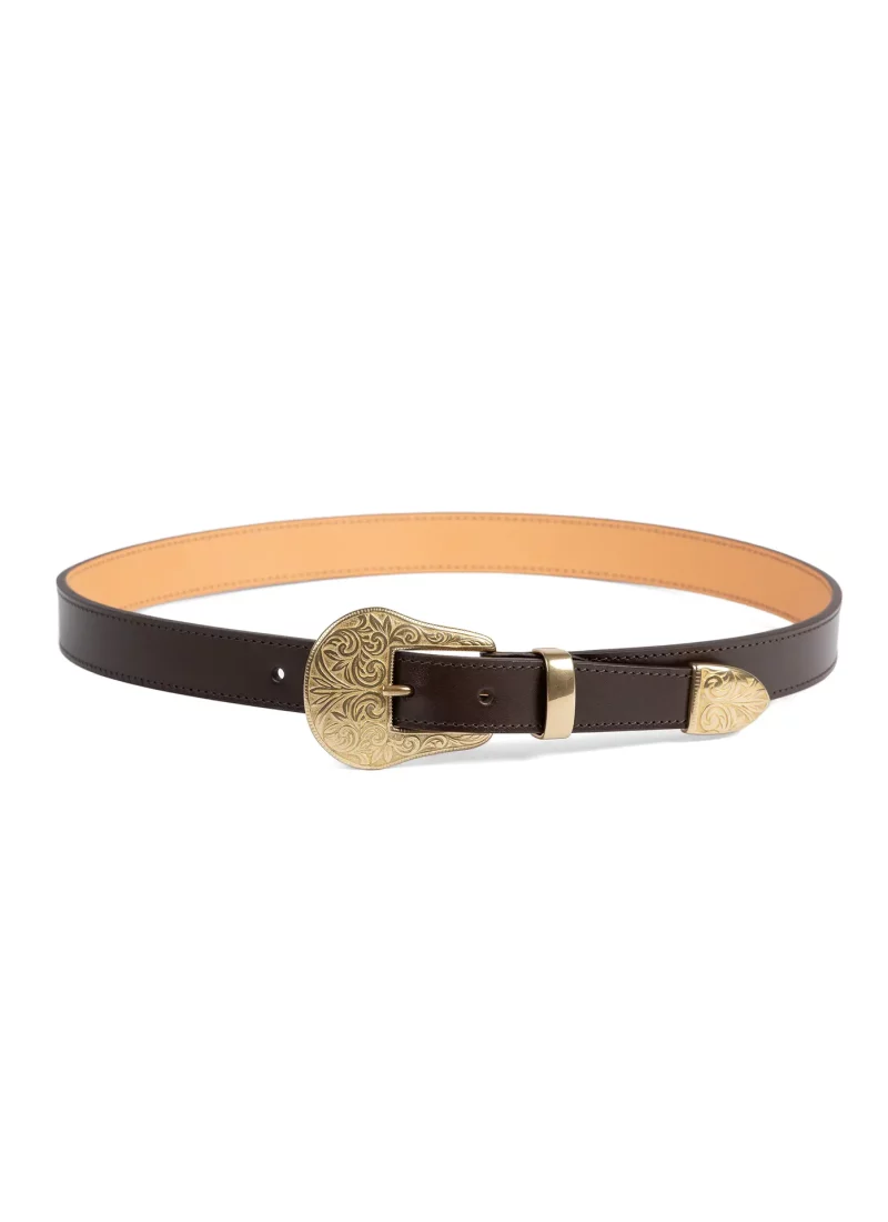 Ceinture Alison cuir marron 01
