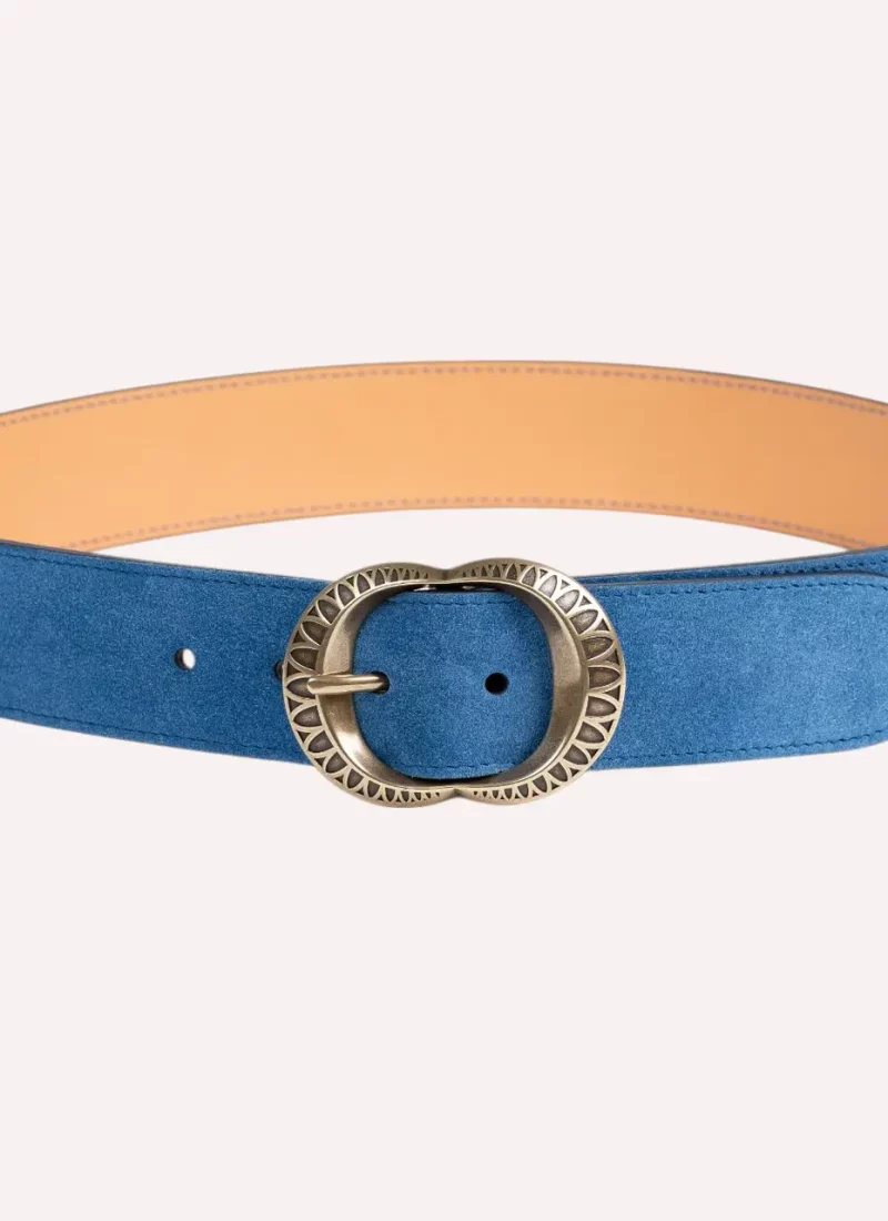 Ceinture Amanda - Velours bleu clair-Daguet