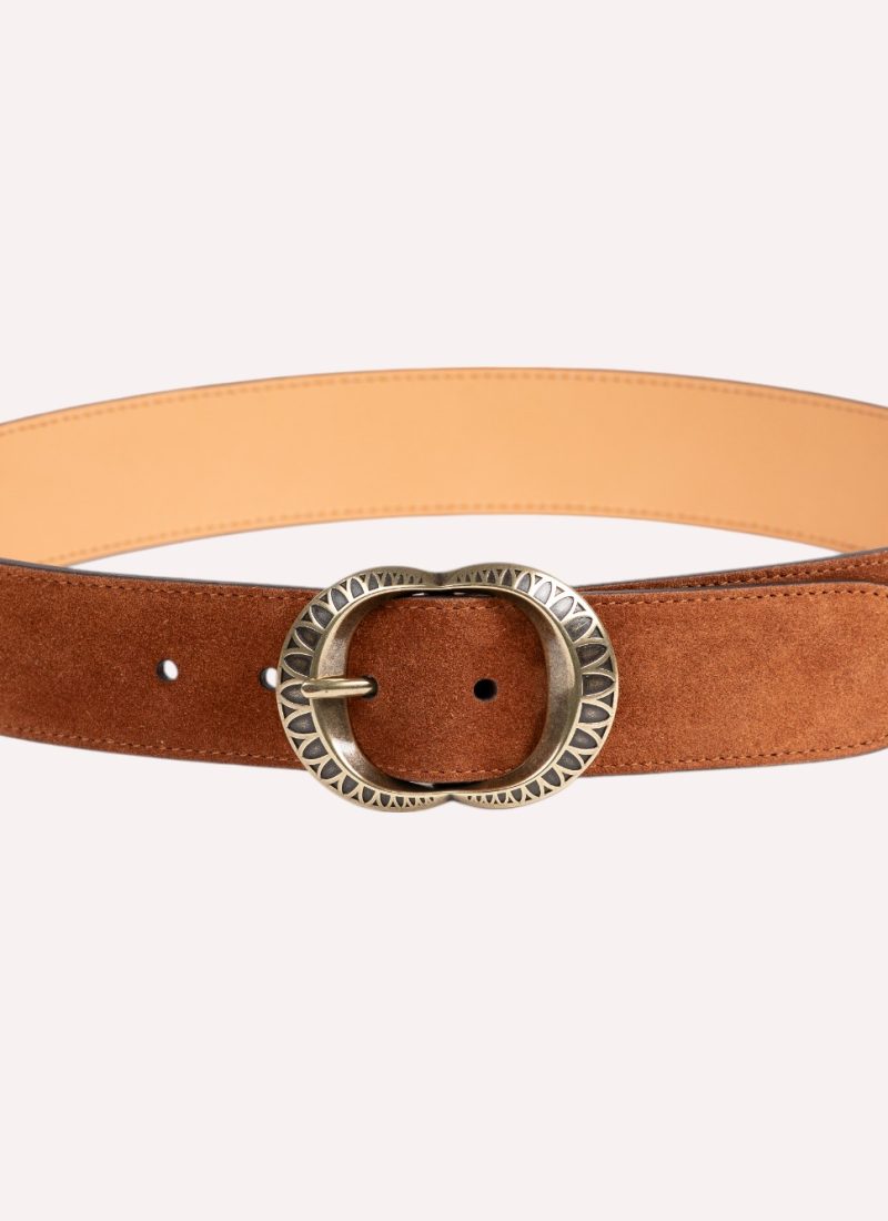 Ceinture Amanda - Velours marron-Daguet