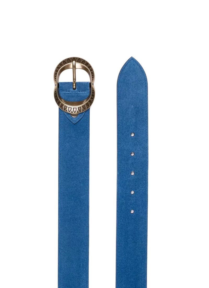 Ceinture Amanda - velours bleu clair 02