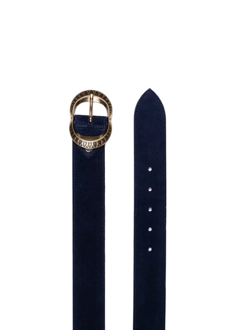 Ceinture Amanda - velours bleu nuit 02