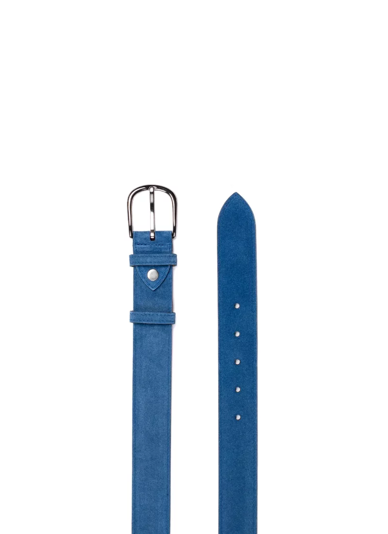 Ceinture Armand - Velours bleu clair 02