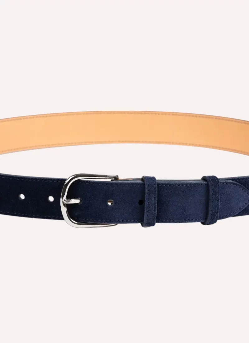 Ceinture Armand - Velours bleu nuit-Daguet