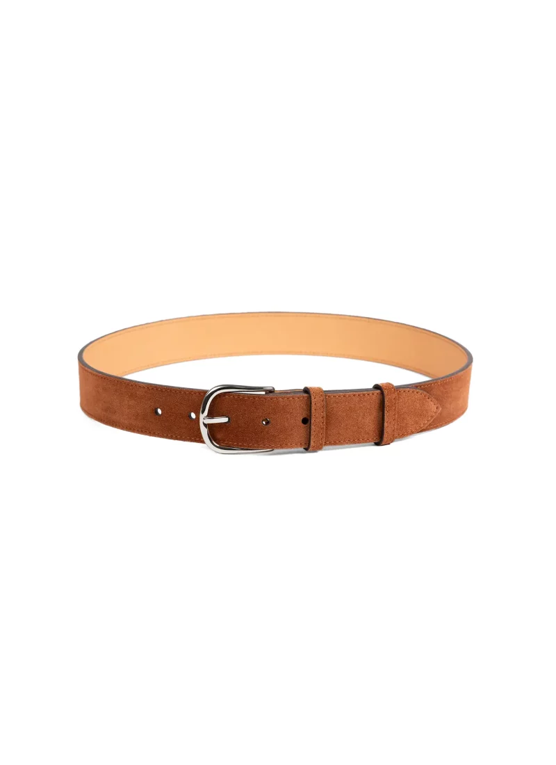 Ceinture Armand - Velours marron 01