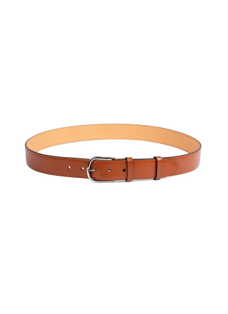 Ceinture Armand - cuir lisse camel 01