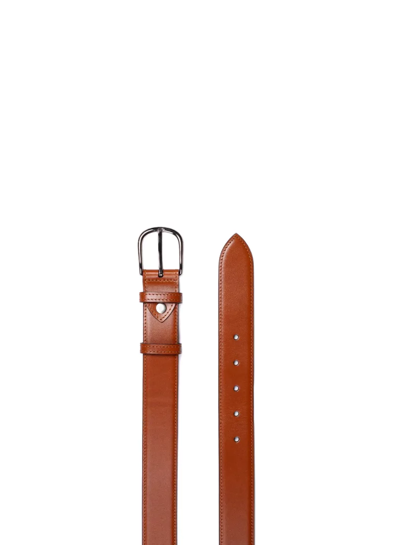 Ceinture Armand - cuir lisse camel 02