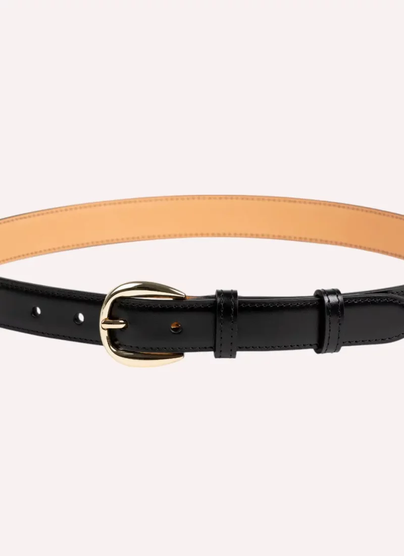 Ceinture Astrid - Cuir noir-Daguet