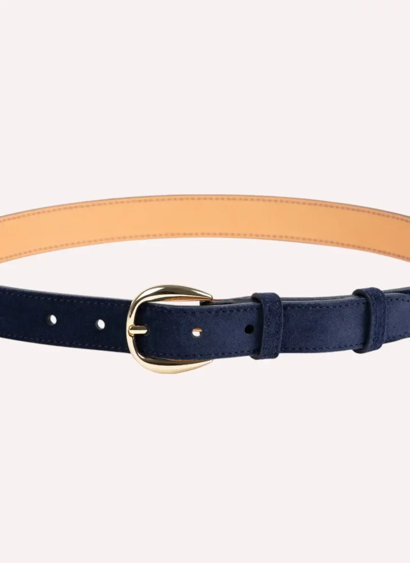 Ceinture Astrid - Velours bleu nuit-Daguet