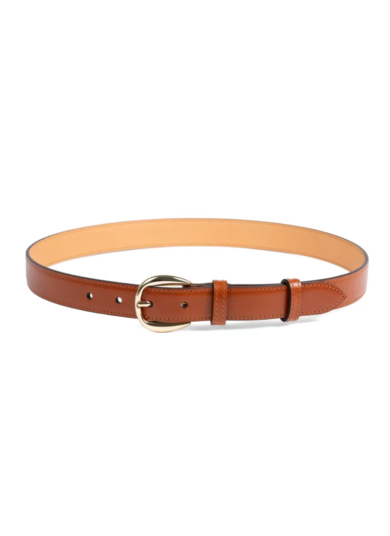 Ceinture Astrid cuir camel 01