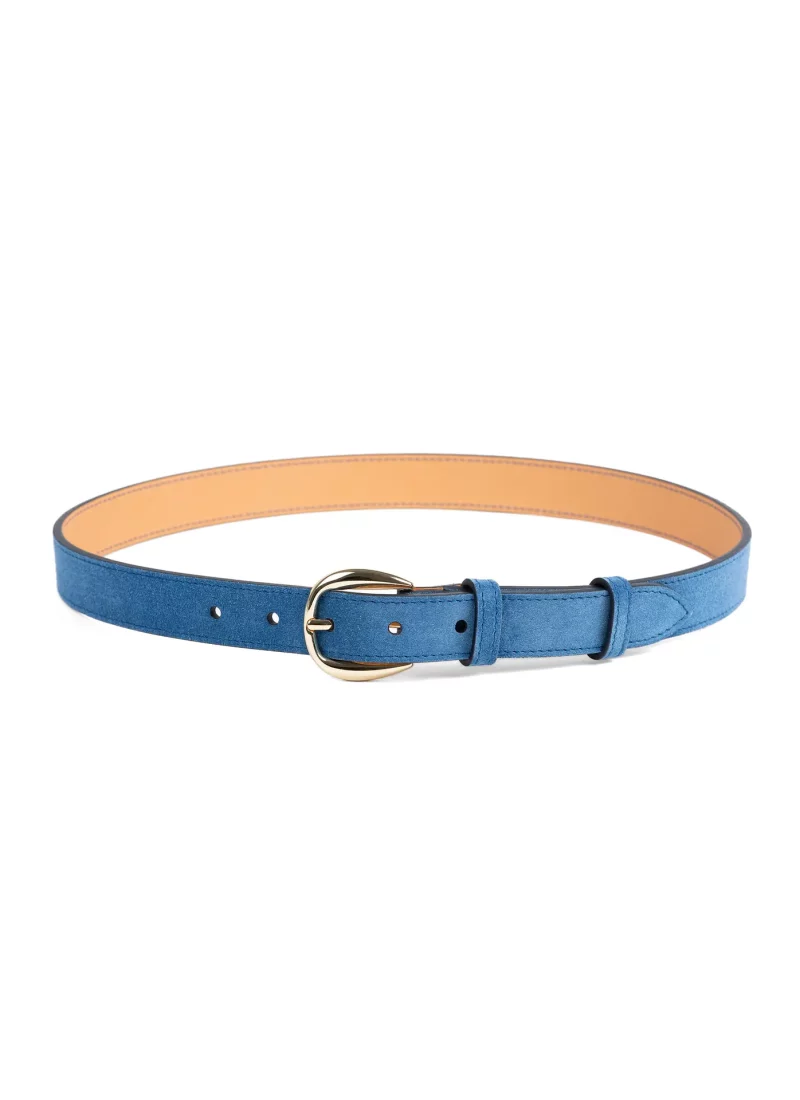 Ceinture Astrid velours bleu clair 01
