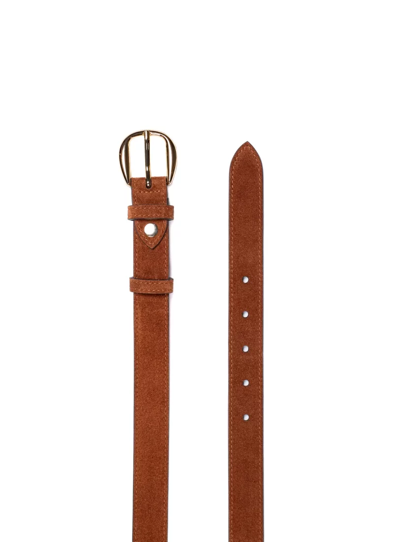 Ceinture Astrid velours marron 02