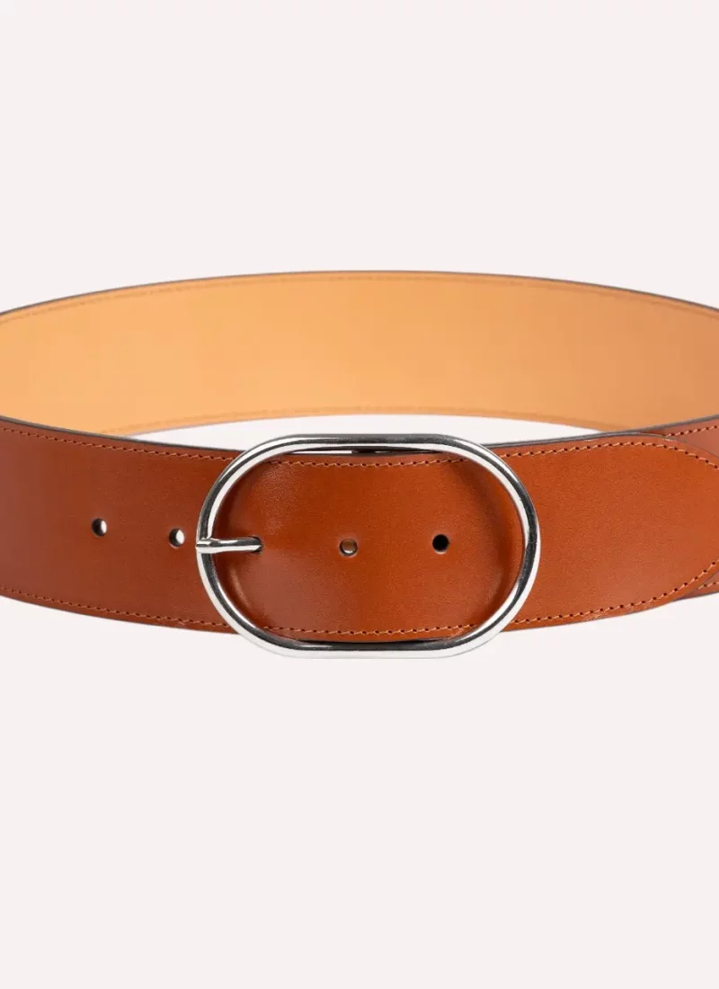 Ceinture Axelle - Cuir lisse camel-Daguet