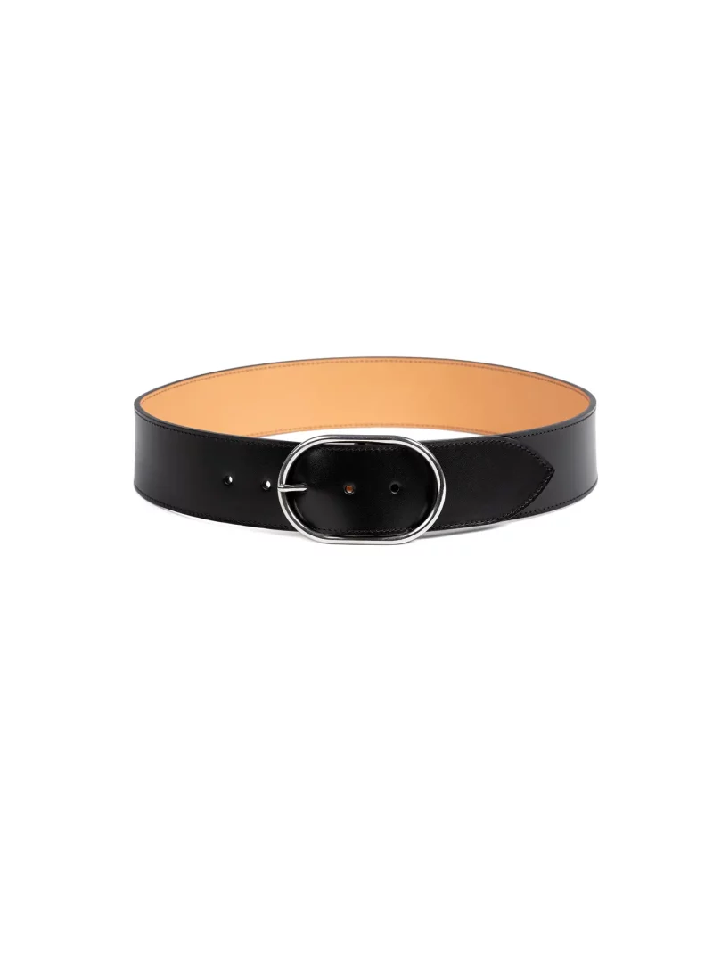 Ceinture Axelle cuir noir 01
