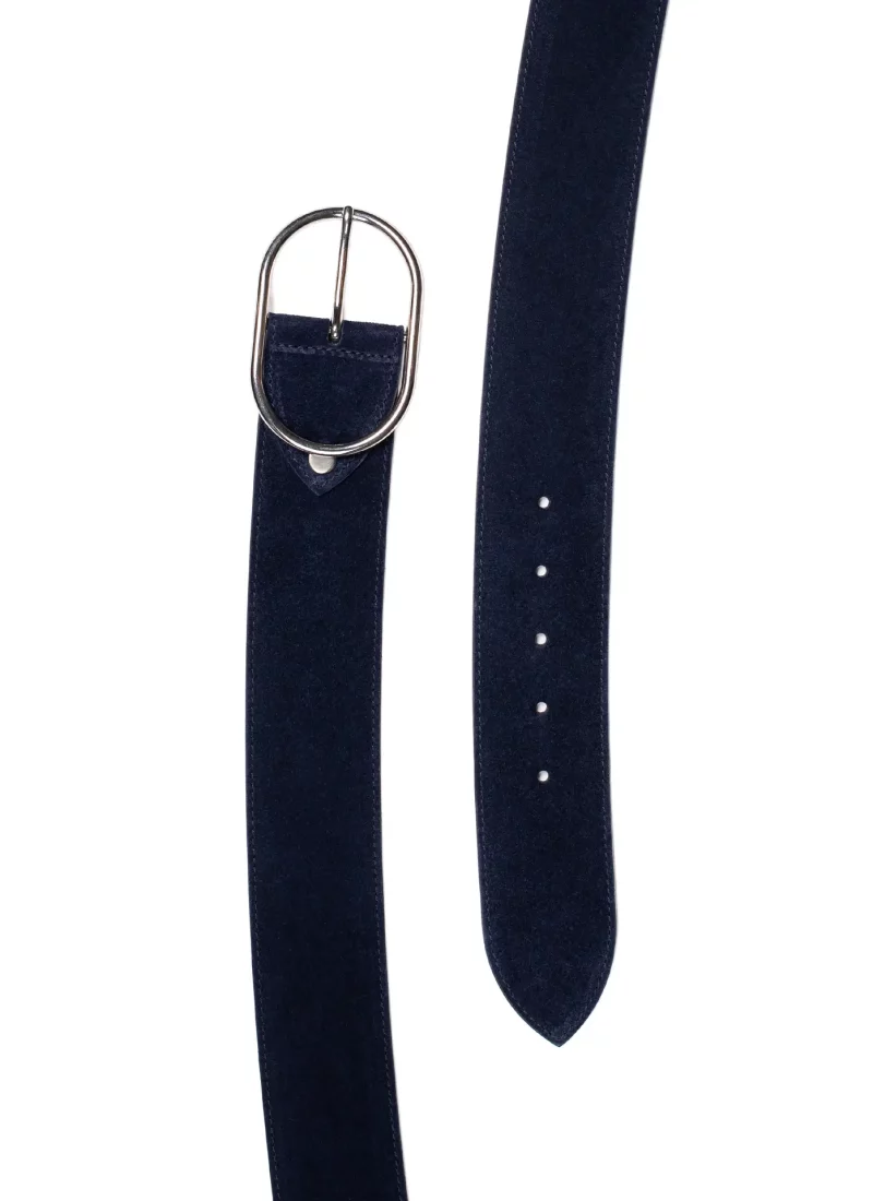 Ceinture Axelle velours bleu nuit 02