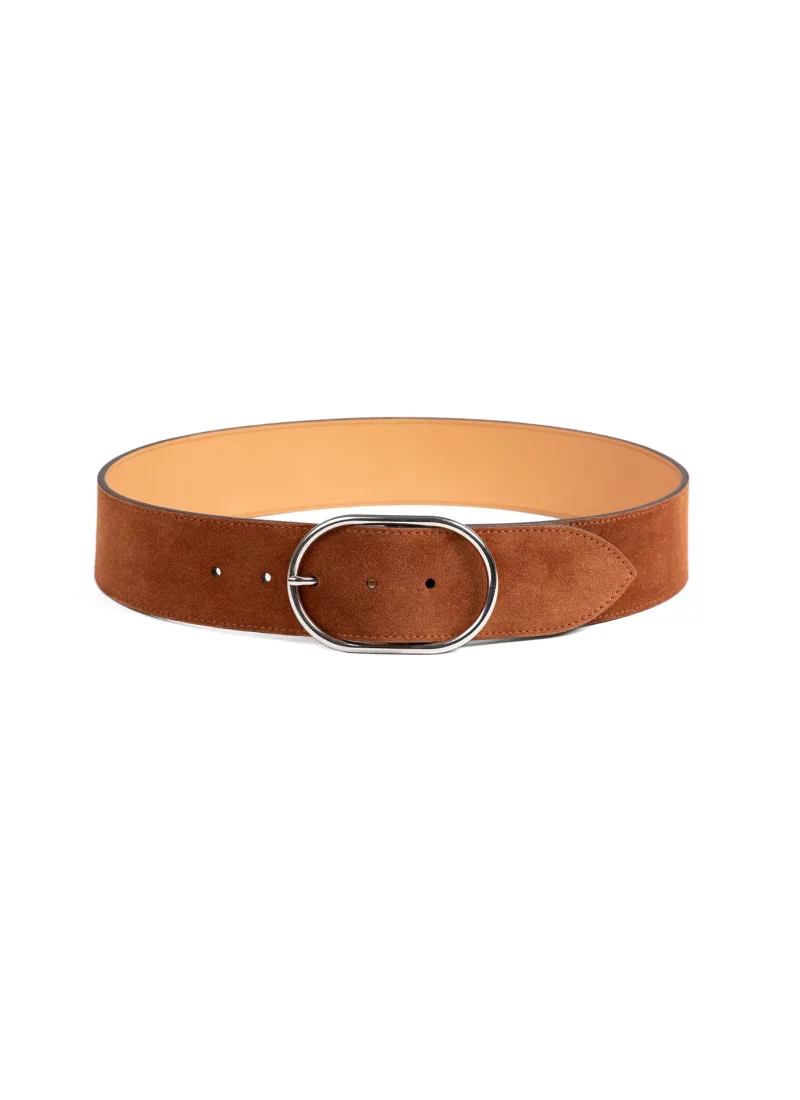 Ceinture Axelle velours marron 01