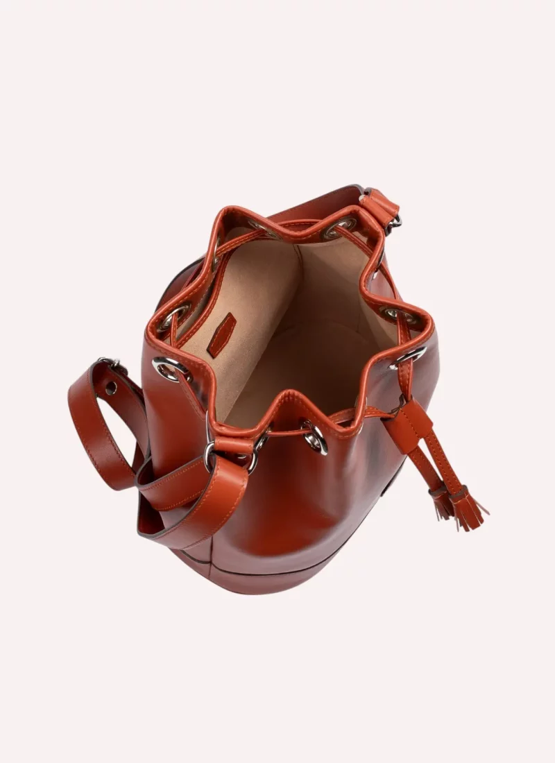 Sac Agathe - Cuir camel - intérieur