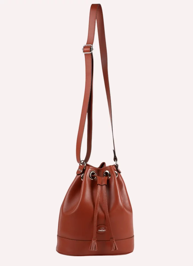 Sac Agathe - Cuir camel - suspendu face