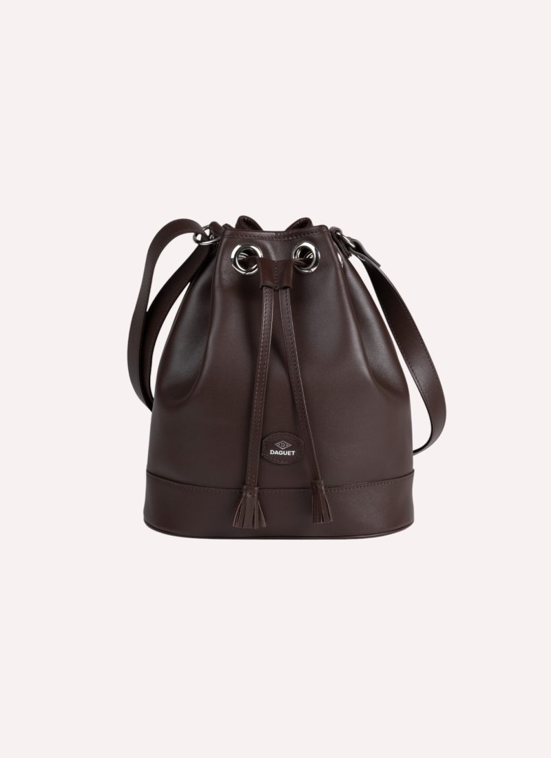 Sac Agathe - Cuir marron-Photoroom
