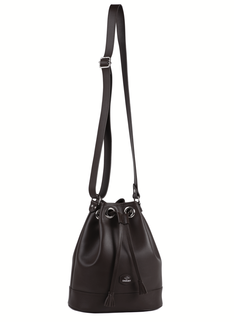 Sac Agathe - Cuir marron - suspendu face