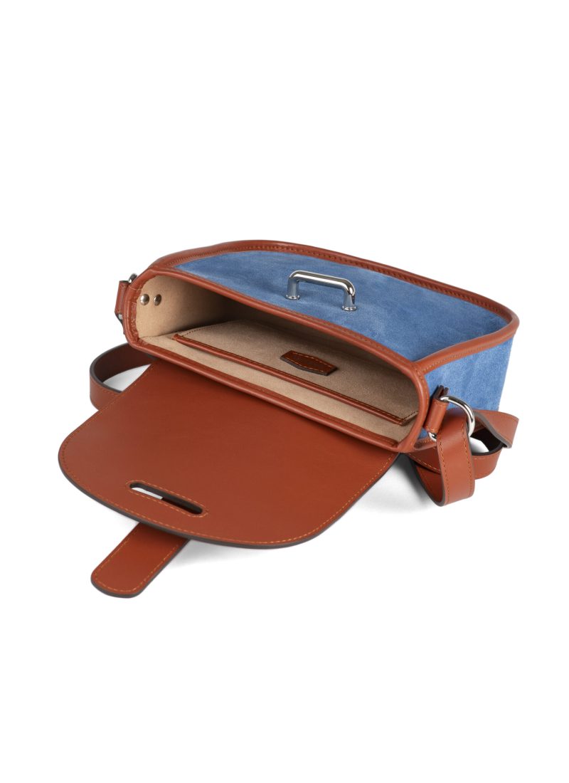 Sac Petit Agnès - Camel - Bleu clair - I
