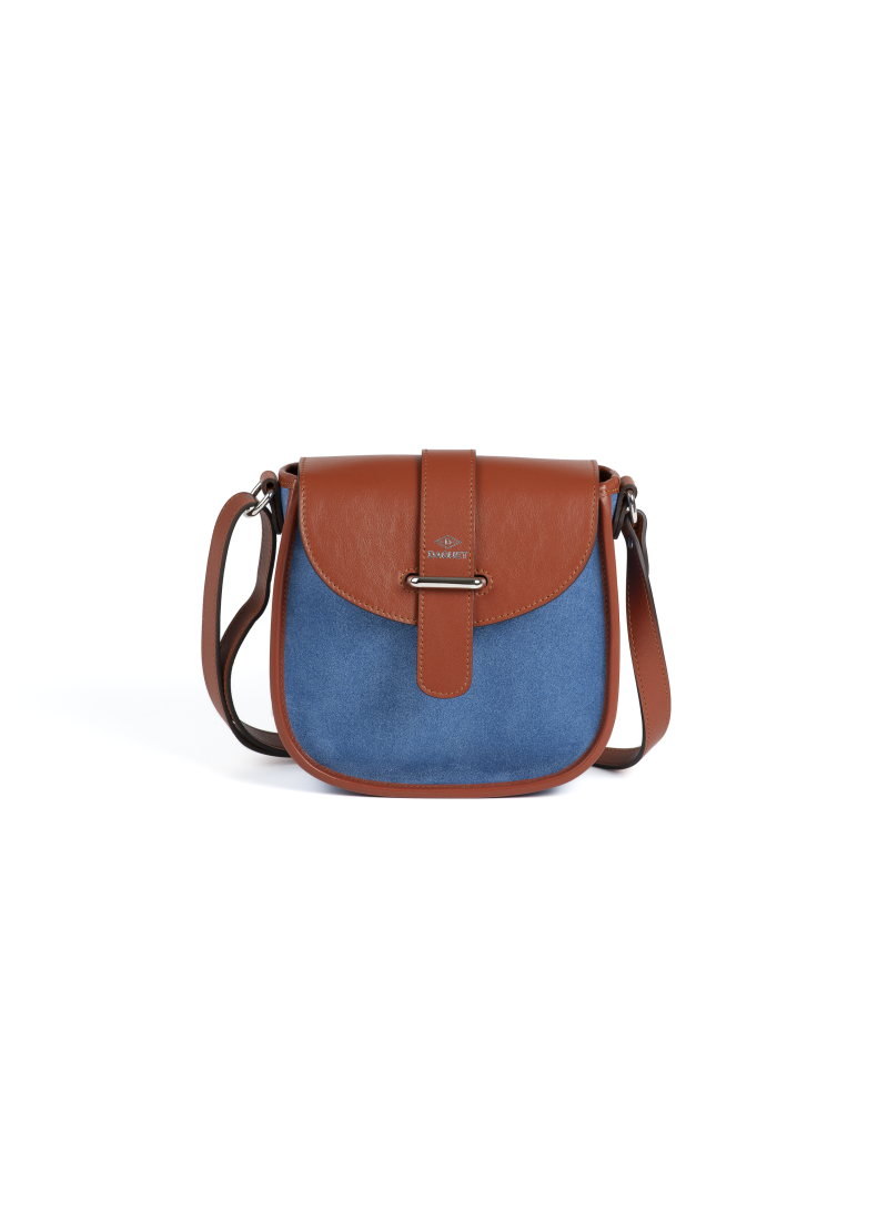 Sac Petit Agnès - Camel - Bleu clair