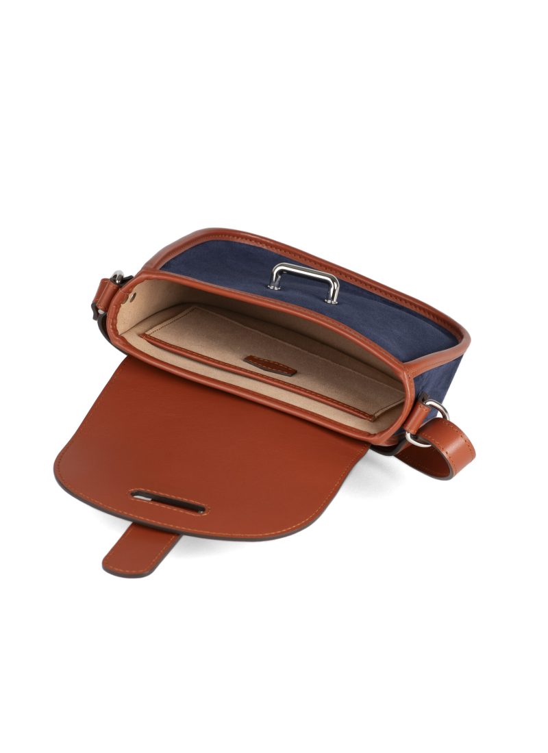 Sac Petit Agnès - Camel - Bleu nuit - I
