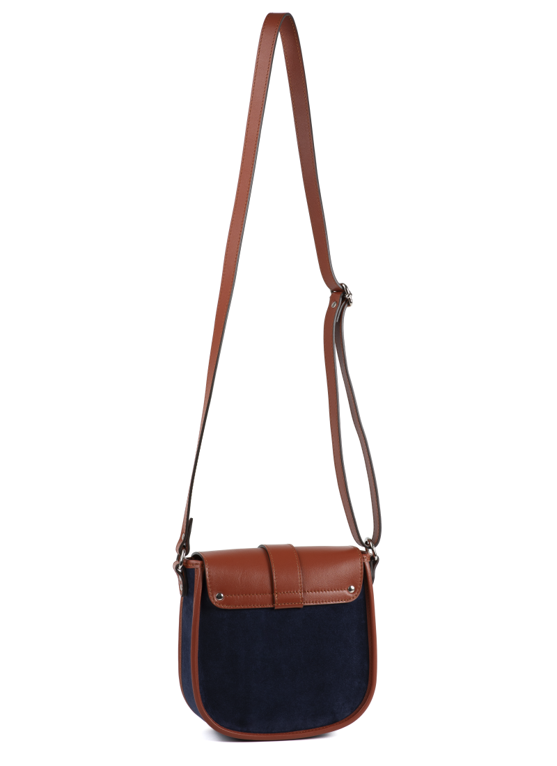 Sac Petit Agnès - Camel - Bleu nuit - SA