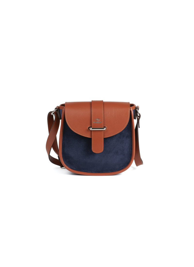 Sac Petit Agnès - Camel - Bleu nuit