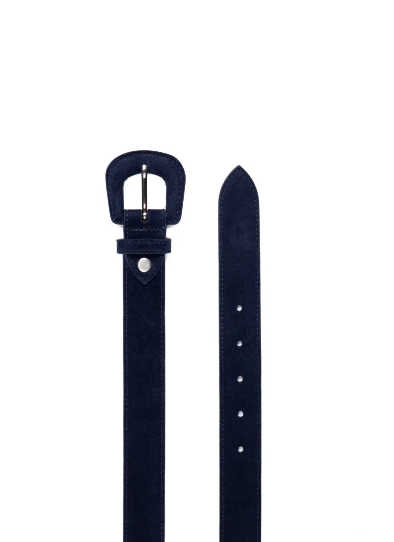 ceinture alba velours bleu nuit