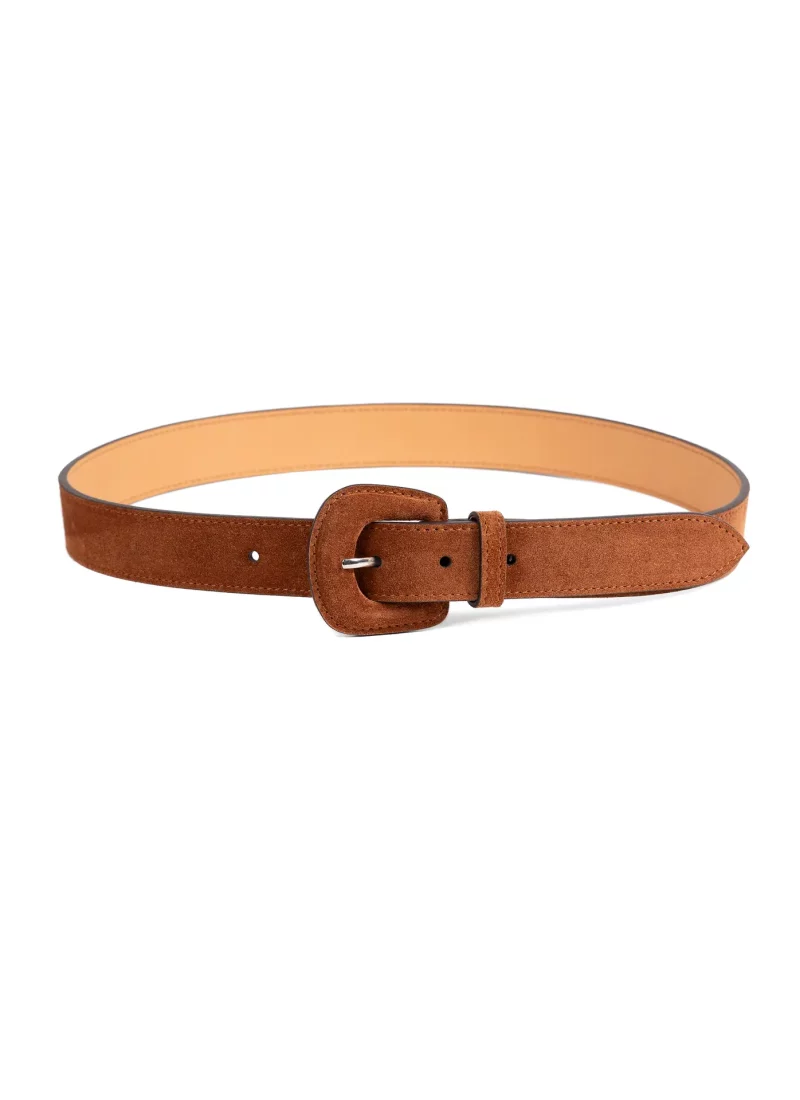 ceinture alba velours marron 01
