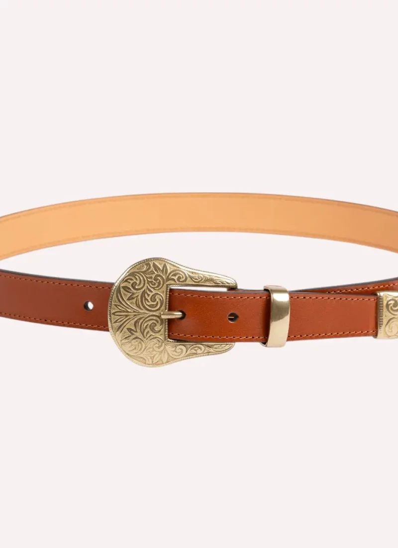 Ceinture Alison - Cuir camel-Daguet