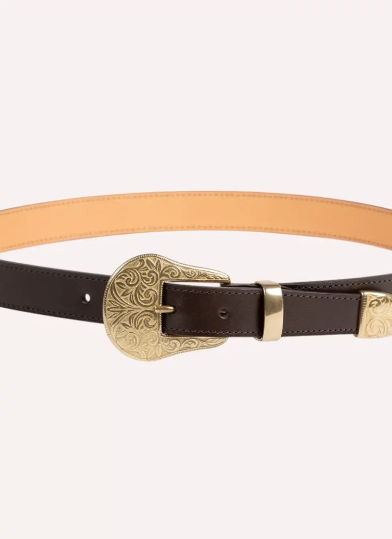 Ceinture Alison - Cuir marron-Daguet