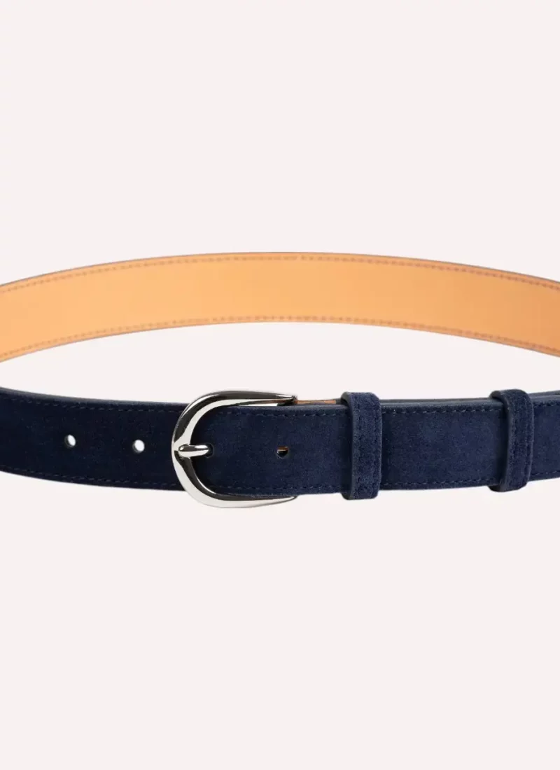 Ceinture Achille - Velours bleu nuit- Daguet