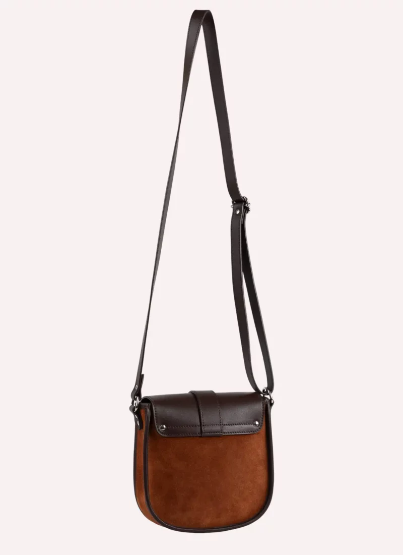Sac Petit Agnes Velours Marron Daguet