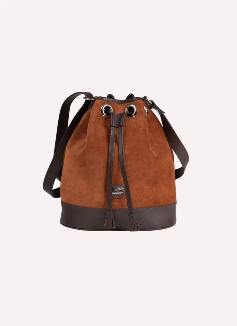 Sac Seau Velours Cuir Made In France